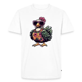 Turkey Comic Holiday - Men's Premium Organic T-Shirt - white - Front - Nico (187cm)