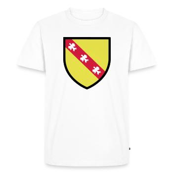 Blason Lorraine (T) - T-shirt Premium bio Homme - blanc - Devant - Nico (187cm)