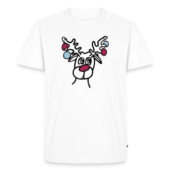 Rennes - T-shirt Premium bio Homme - blanc - Devant - Nico (187cm)