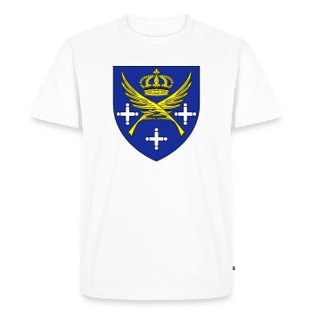 Blason ville Saint Etienne Loire - T-shirt Premium bio Homme - blanc - Devant - Nico (187cm)