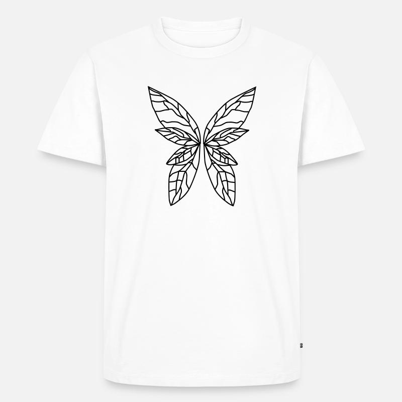 ElfenFlügel2 - Männer Premium Bio T-Shirt - Weiß