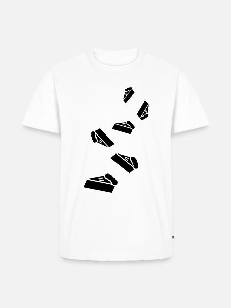Cake cheesecake icon - Men's Premium Organic T-Shirt - white