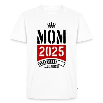 Mama 2025 Loading Mom - Men's Premium Organic T-Shirt - white - Front - Nico (187cm)