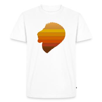 Fond profil N°3 - T-shirt Premium bio Homme - blanc - Devant - Nico (187cm)