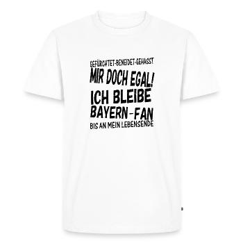 Bayern Fan Design - T-shirt Premium bio Homme - blanc - Devant - Nico (187cm)