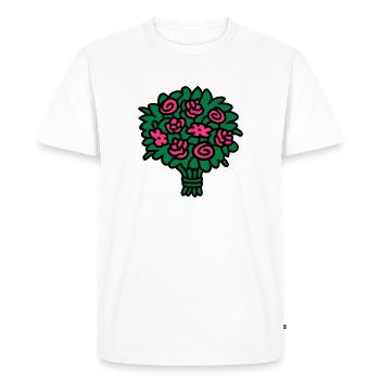 Bouquet 3 - T-shirt Premium bio Homme - blanc - Devant - Nico (187cm)