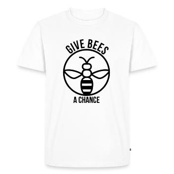 Enregistrez les abeilles - T-shirt Premium bio Homme - blanc - Devant - Nico (187cm)