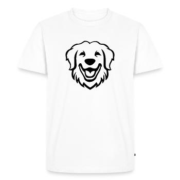 Golden Retriever Chien Chiens - T-shirt Premium bio Homme - blanc - Devant - Nico (187cm)