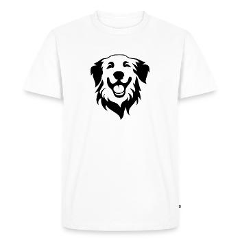 Chien Golden Retriever - T-shirt Premium bio Homme - blanc - Devant - Nico (187cm)