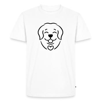 Chien Golden Retriever - T-shirt Premium bio Homme - blanc - Devant - Nico (187cm)