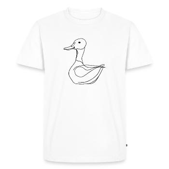 Duck Ducks - Men's Premium Organic T-Shirt - white - Front - Nico (187cm)