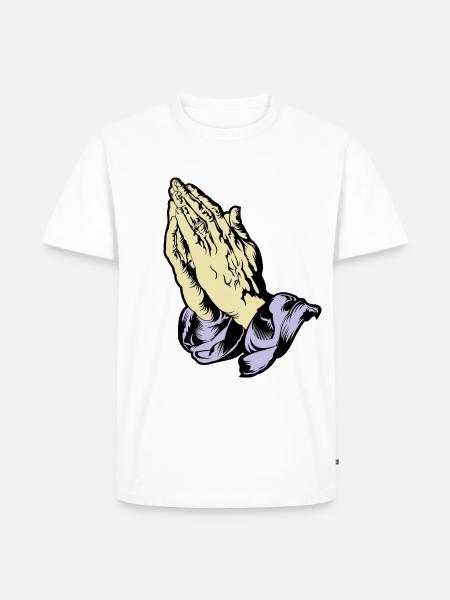 Hands - Men's Premium Organic T-Shirt - white