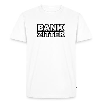 Bench sitter - Men's Premium Organic T-Shirt - white - Front - Nico (187cm)