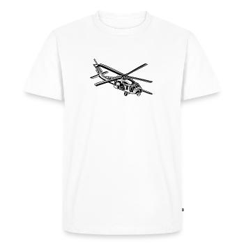 Hélicoptère / hélicoptère 01_schwarz - T-shirt Premium bio Homme - blanc - Devant - Nico (187cm)