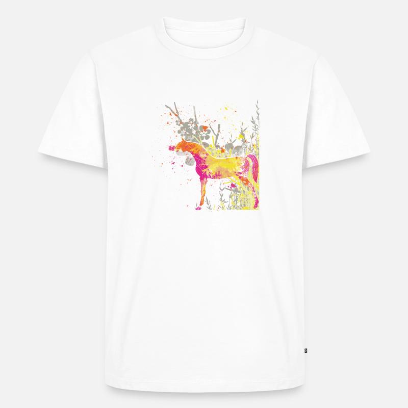 libertipferdhell - Männer Premium Bio T-Shirt - Weiß