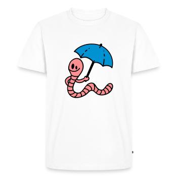 Earthworm - T-shirt Premium bio Homme - blanc - Devant - Nico (187cm)