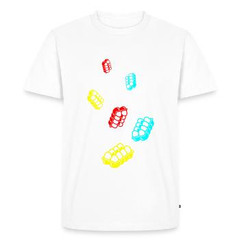 Symbole des œufs - T-shirt Premium bio Homme - blanc - Devant - Nico (187cm)