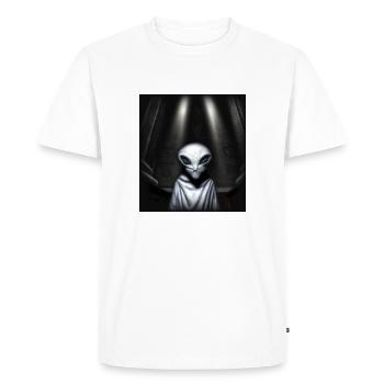 alien priest - Men's Premium Organic T-Shirt - white - Front - Nico (187cm)