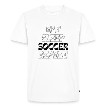 Soccer Team Soccer Design Soccer Player - Men's Premium Organic T-Shirt - white - Front - Nico (187cm)