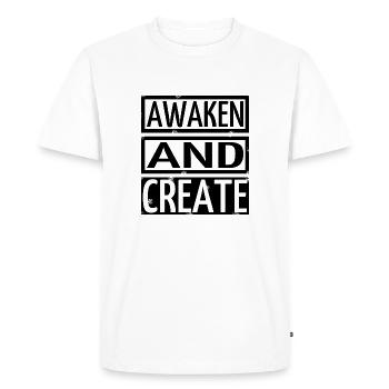anniversaire, compréhension, clarté, blague, conscience - T-shirt Premium bio Homme - blanc - Devant - Nico (187cm)
