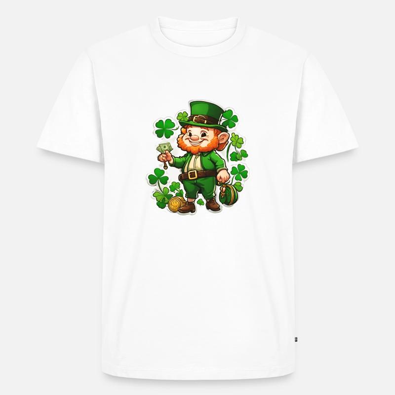 Heiliger Patrick 2 - Männer Premium Bio T-Shirt - Weiß