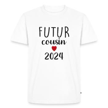 Future Cousin - 2024 - Men's Premium Organic T-Shirt - white - Front - Nico (187cm)