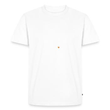 Smile - please smile - Men's Premium Organic T-Shirt - white - Front - Nico (187cm)