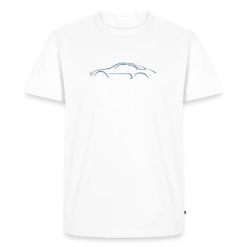 Esquisse Berlinette A110 - T-shirt Premium bio Homme - blanc - Devant - Nico (187cm)