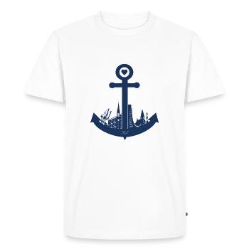 Kiel - T-shirt Premium bio Homme - blanc - Devant - Nico (187cm)