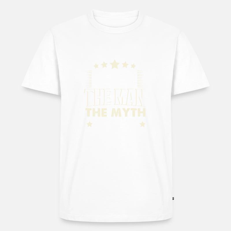 Simon - Männer Premium Bio T-Shirt - Weiß