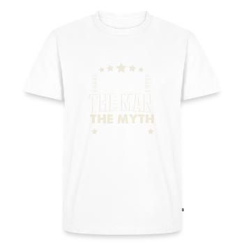 Ulf - Men's Premium Organic T-Shirt - white - Front - Nico (187cm)