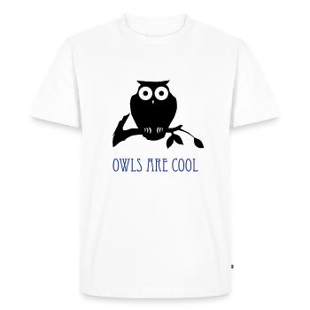 owls are cool - T-shirt Premium bio Homme - blanc - Devant - Nico (187cm)