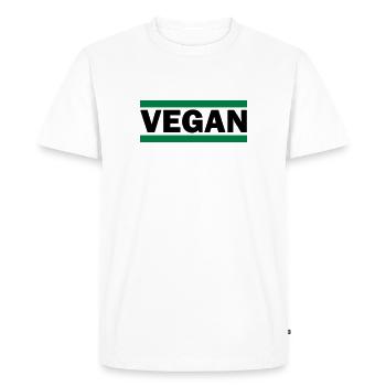 Vegan - T-shirt Premium bio Homme - blanc - Devant - Nico (187cm)