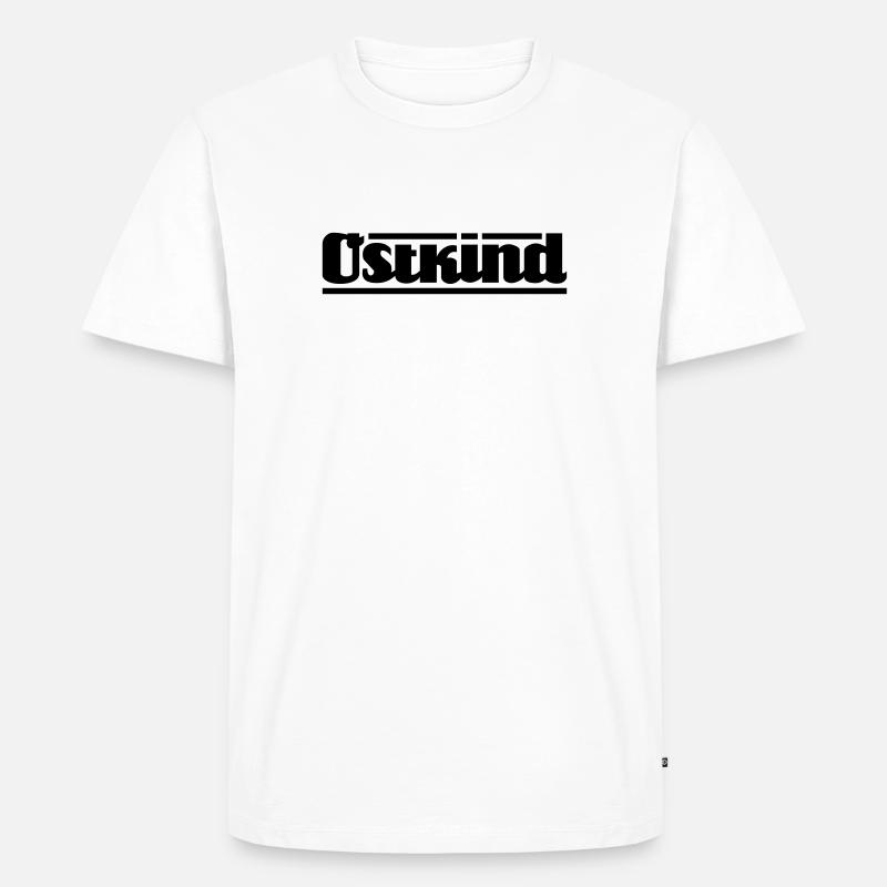 Ostkind Schriftzug - Männer Premium Bio T-Shirt - Weiß