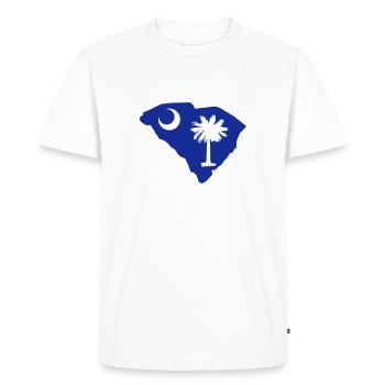 South Carolina - Men's Premium Organic T-Shirt - white - Front - Nico (187cm)