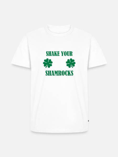 Shake your shamrocks - Männer Premium Bio T-Shirt - Weiß