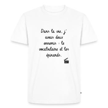 Kaameløtt - Réplique Culte - Citation Drôle - T-shirt Premium bio Homme - blanc - Devant - Nico (187cm)