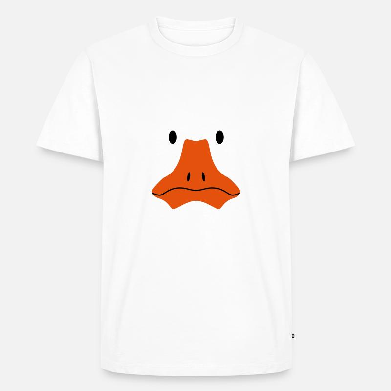 Gans / stilisiert - Männer Premium Bio T-Shirt - Weiß