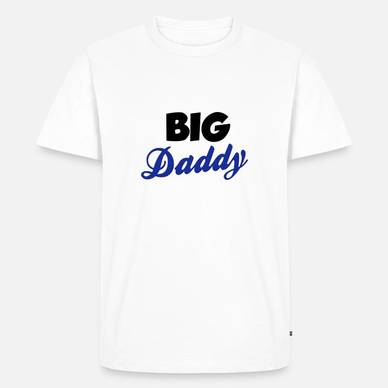 Daddy - Männer Premium Bio T-Shirt - Weiß