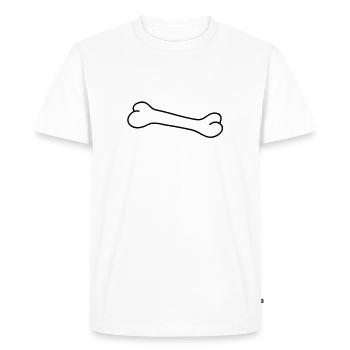 bone - T-shirt Premium bio Homme - blanc - Devant - Nico (187cm)