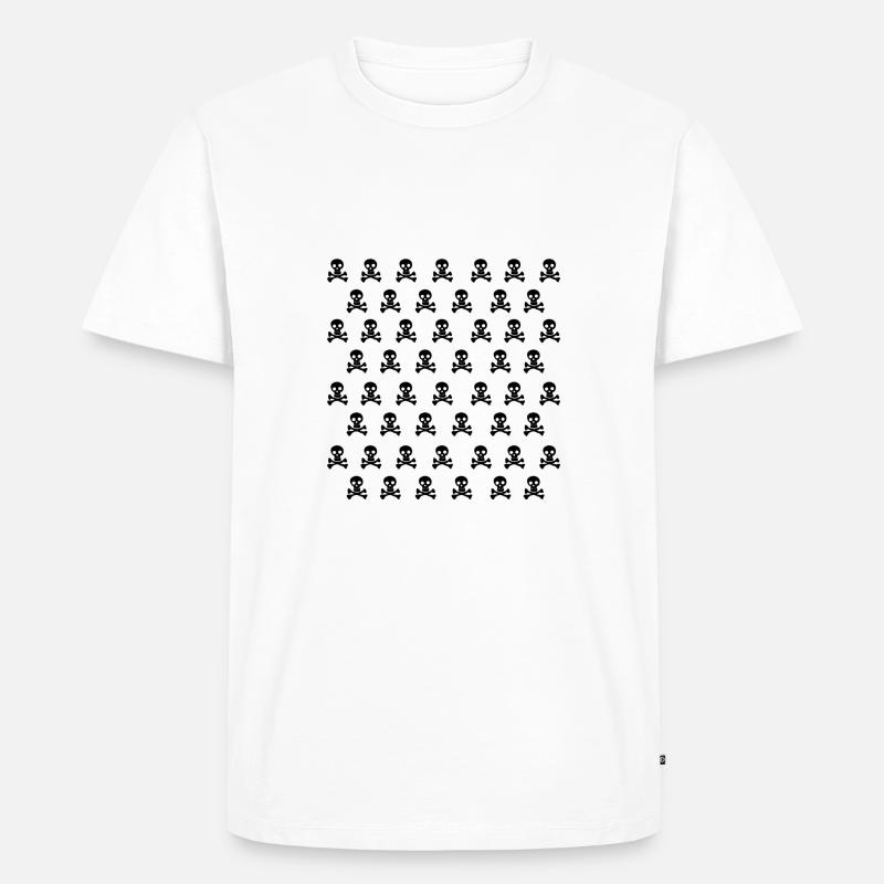 Emo Skull - T-shirt Premium bio Homme - blanc