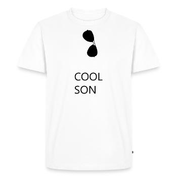 Fils cool - T-shirt Premium bio Homme - blanc - Devant - Nico (187cm)