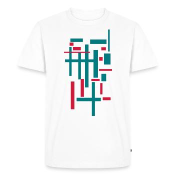 Architecture minimale - T-shirt Premium bio Homme - blanc - Devant - Nico (187cm)