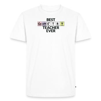 Best geometry teacher of all time - Men's Premium Organic T-Shirt - white - Front - Nico (187cm)
