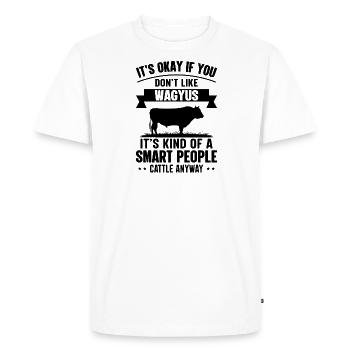 Personnes intelligentes - Kuh-Wagyus - T-shirt Premium bio Homme - blanc - Devant - Nico (187cm)