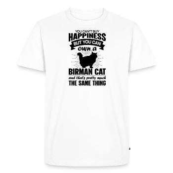 Peut acheter un chat birman - T-shirt Premium bio Homme - blanc - Devant - Nico (187cm)