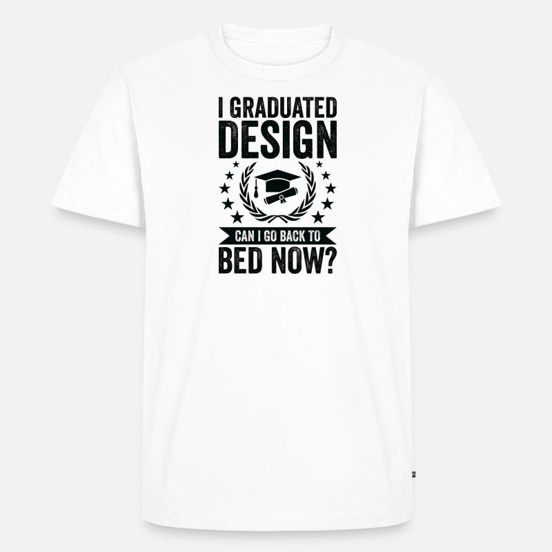Ich Habe Design Studiert - Männer Premium Bio T-Shirt - Weiß