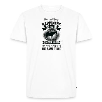 Horseback Riding - Quarter Horse - Men's Premium Organic T-Shirt - white - Front - Nico (187cm)