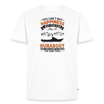 Je ne peux pas acheter de chance, mais Runabout - T-shirt Premium bio Homme - blanc - Devant - Nico (187cm)