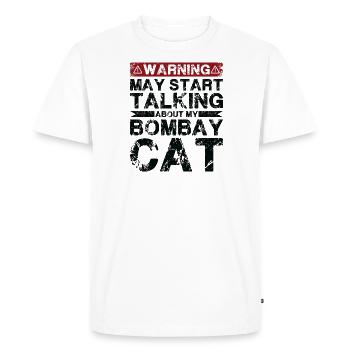 Speaking of Bombay Cat - Men's Premium Organic T-Shirt - white - Front - Nico (187cm)